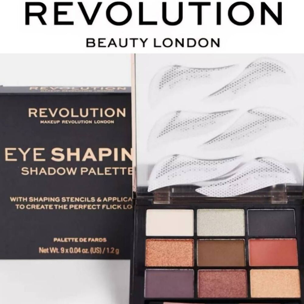 Revolution Beauty Eye Shaping Shadow Palette w/Shaping Stencils